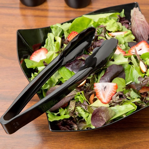 💝10/$10💝 Black Plastic Serving Tong, Fineline item 3390 - Picture 2 of 10